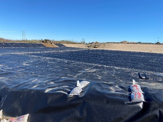 Mine Waste Rock Pad with Enviro Liner 4