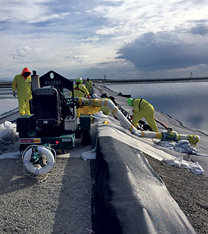 Idaho National Laboratory required a warm waste pond liner